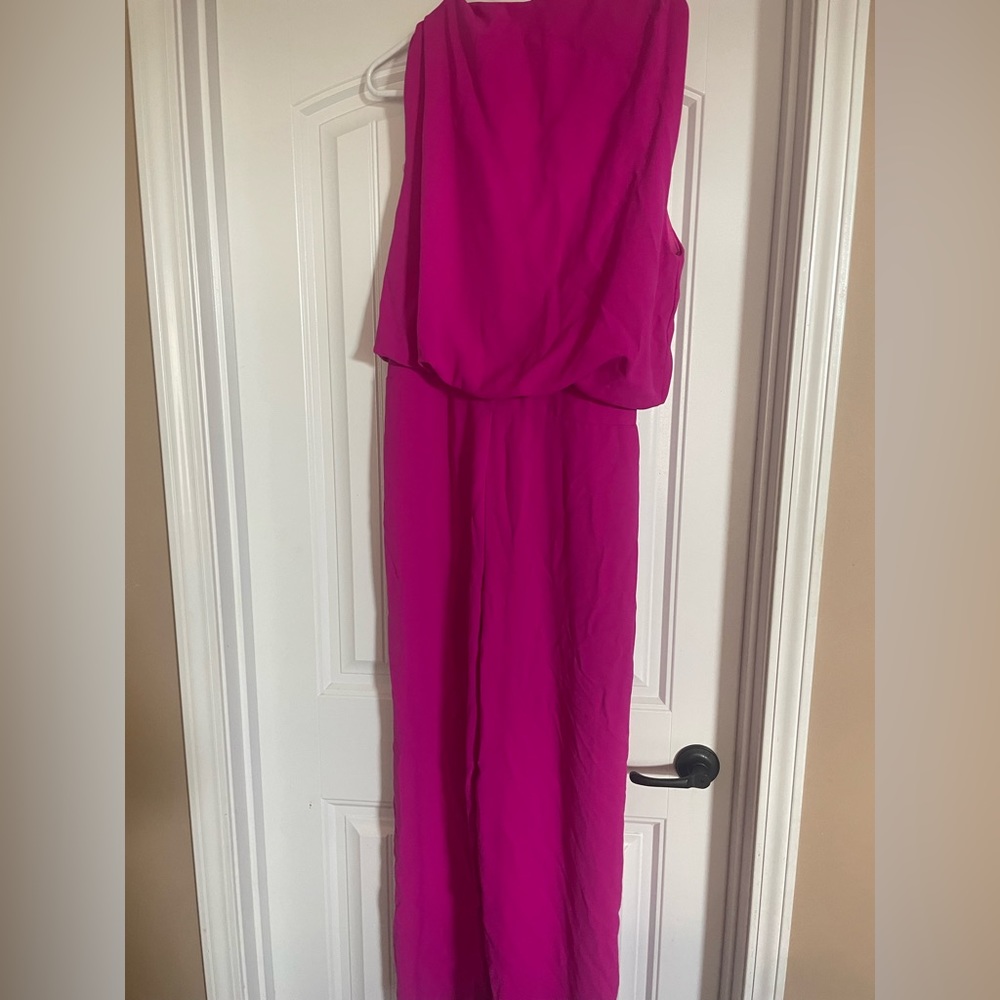 hot pink romper worn once
